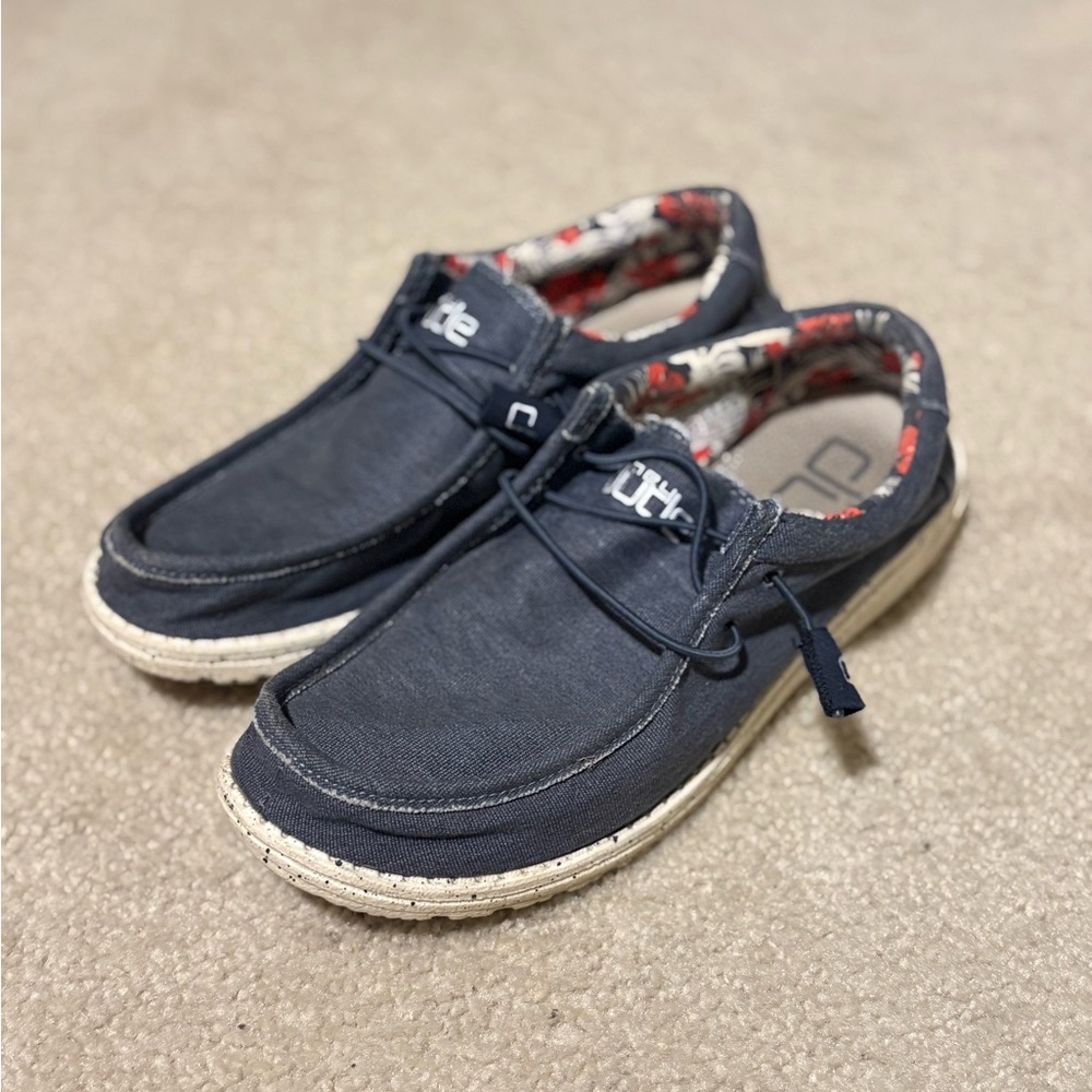 Hey Dude Navy Slip-On Shoes